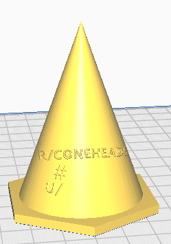 Reddit CONEHEADS.stl 3d model