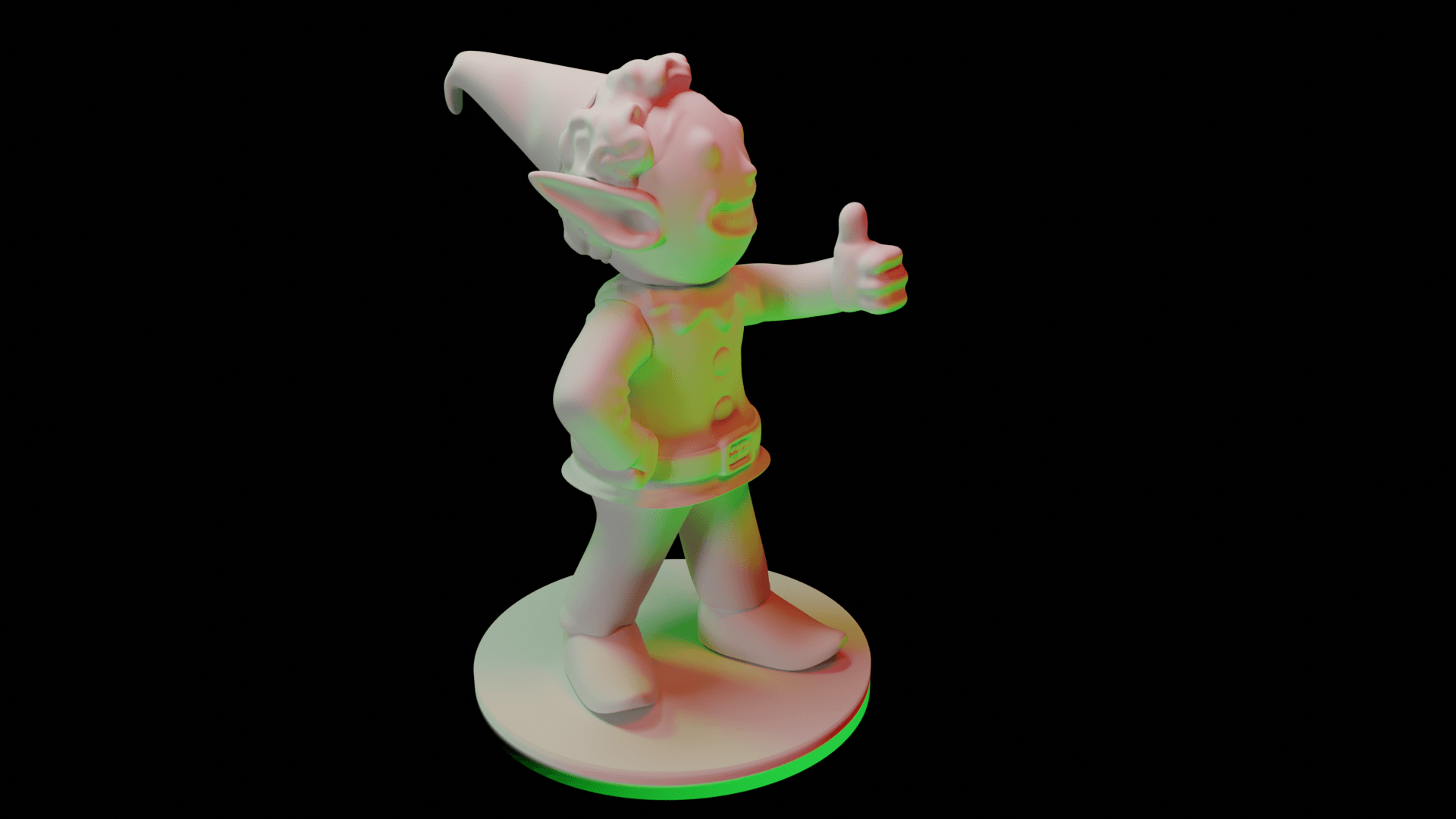 Christmas Fallout Vault Boy Figure 3d model