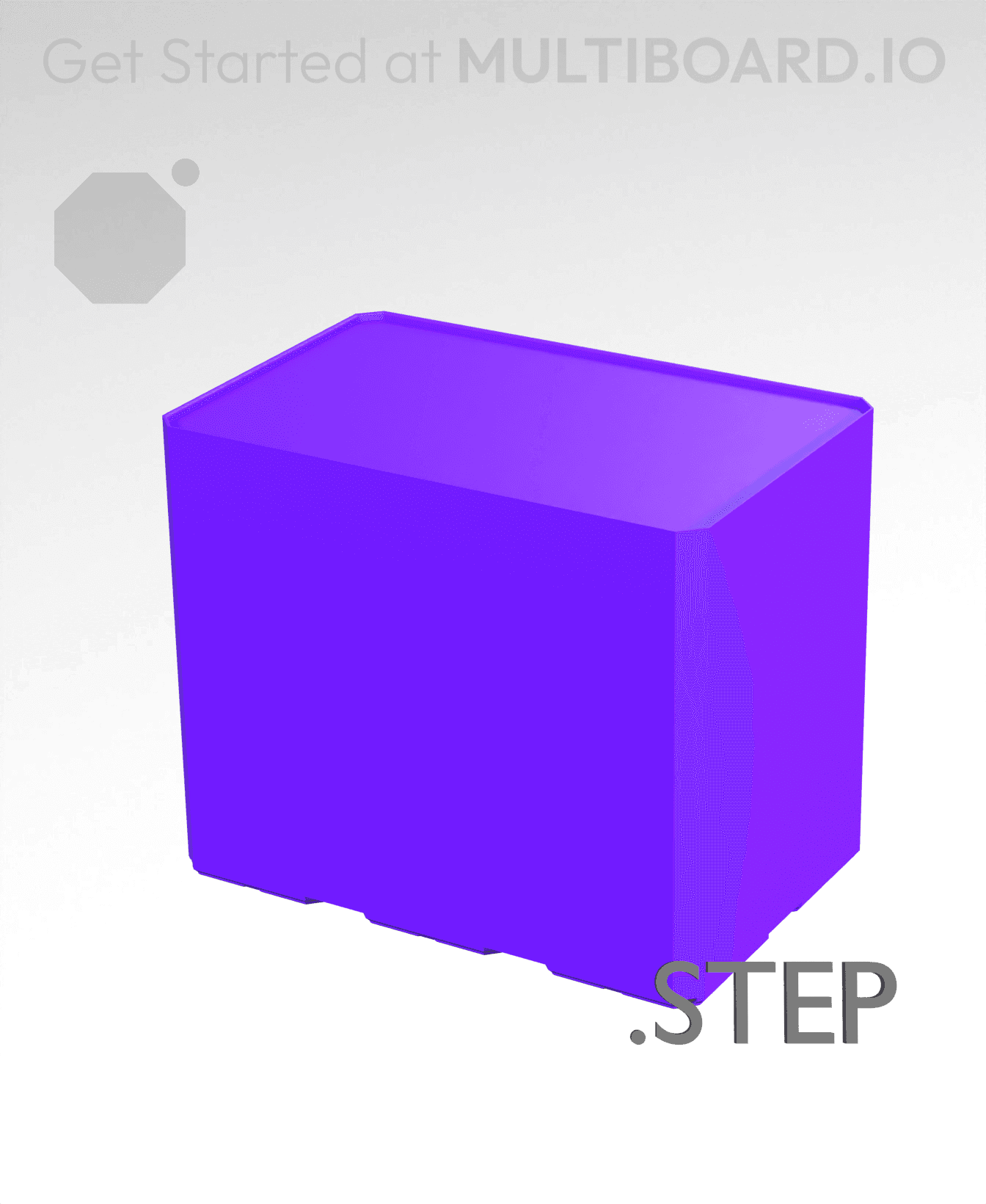 3x2x2·5 - Multibin Insert - STEP Remixing File 3d model