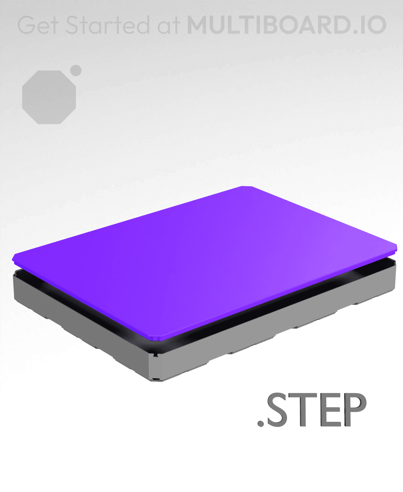 4x3 - Multibin Top - STEP Remixing File 3d model