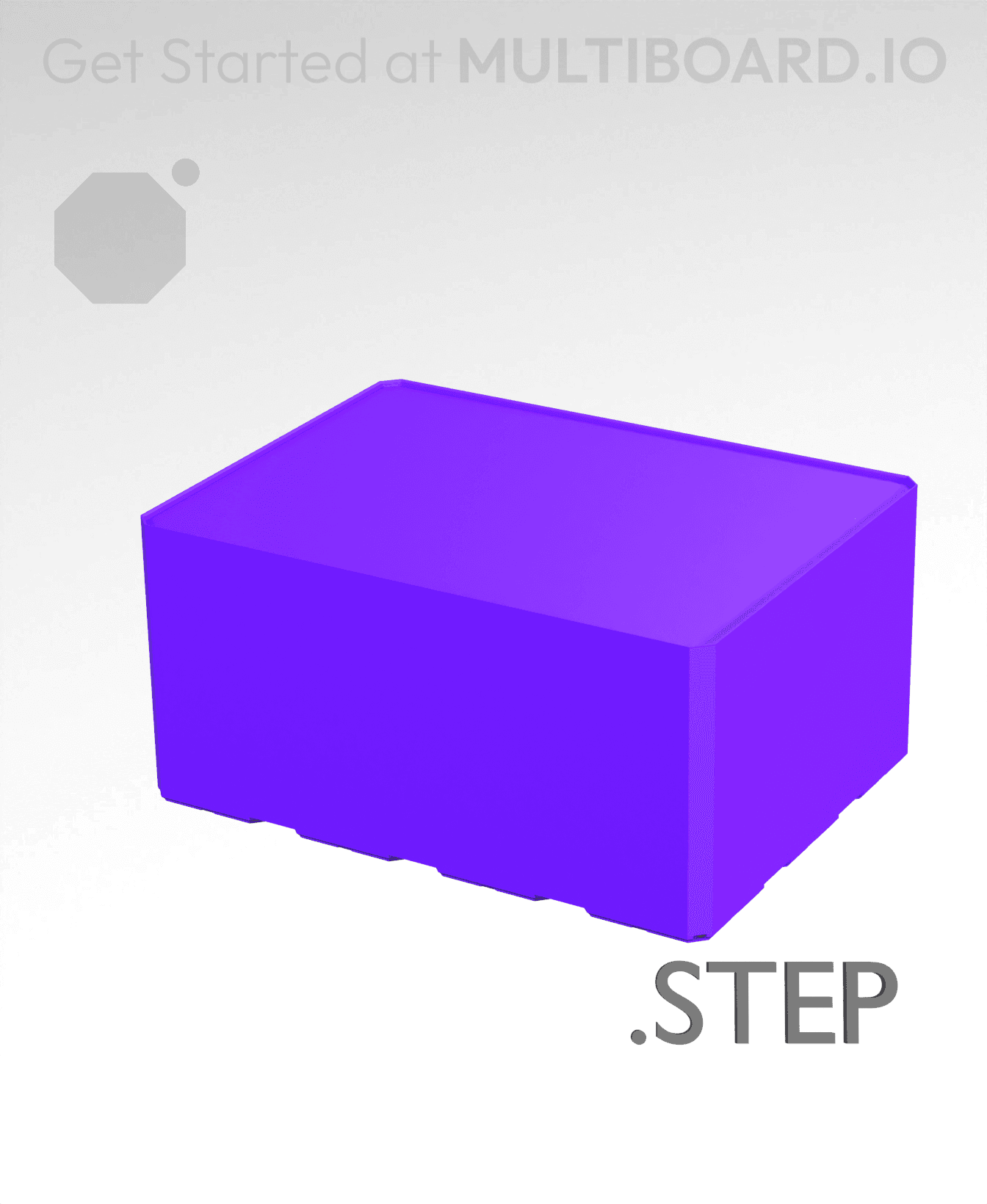 4x3x2 - Multibin Insert - STEP Remixing File 3d model