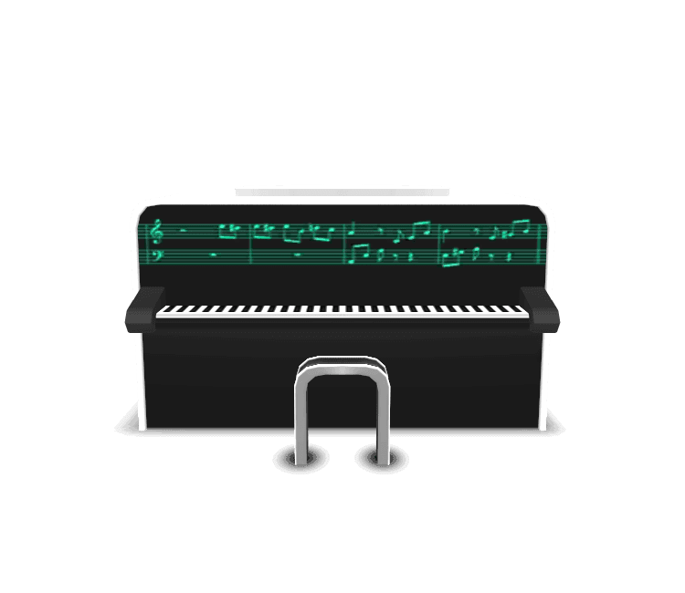 Standing Piano 3d model