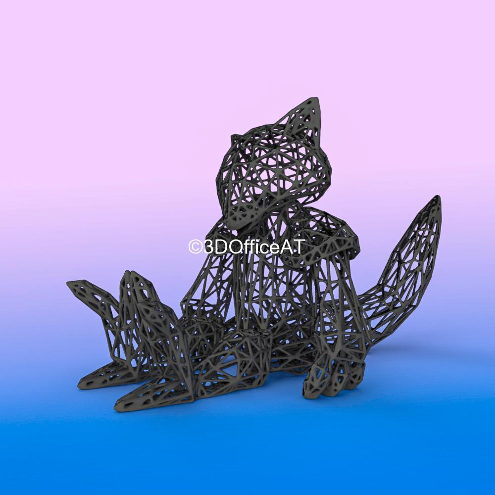 #063 Abra Pokemon Wiremon Figure 3d model