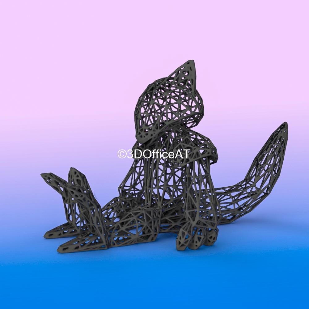 #063 Abra Pokemon Wiremon Figure 3d model