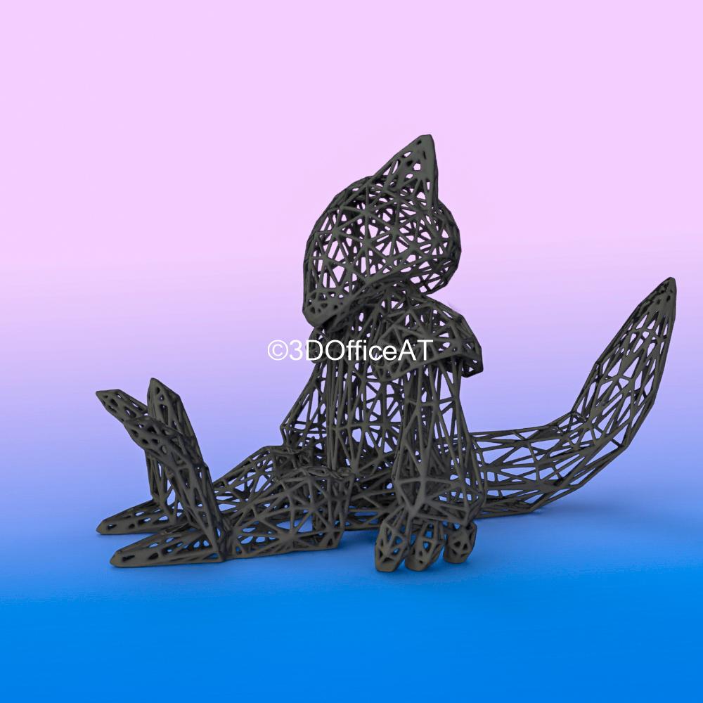 #063 Abra Pokemon Wiremon Figure 3d model