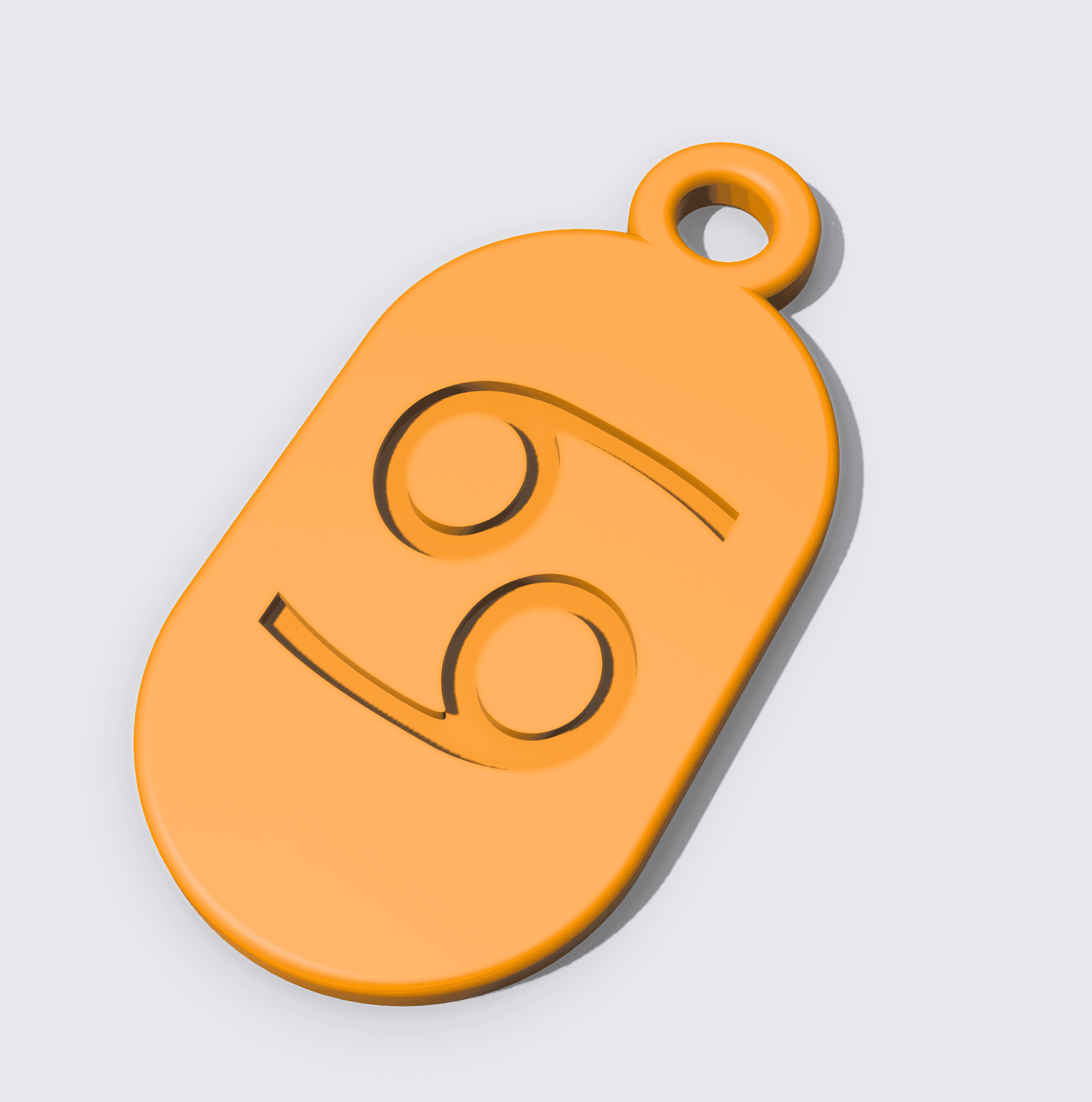 Key Fob - Zodiac Cancer 3d model