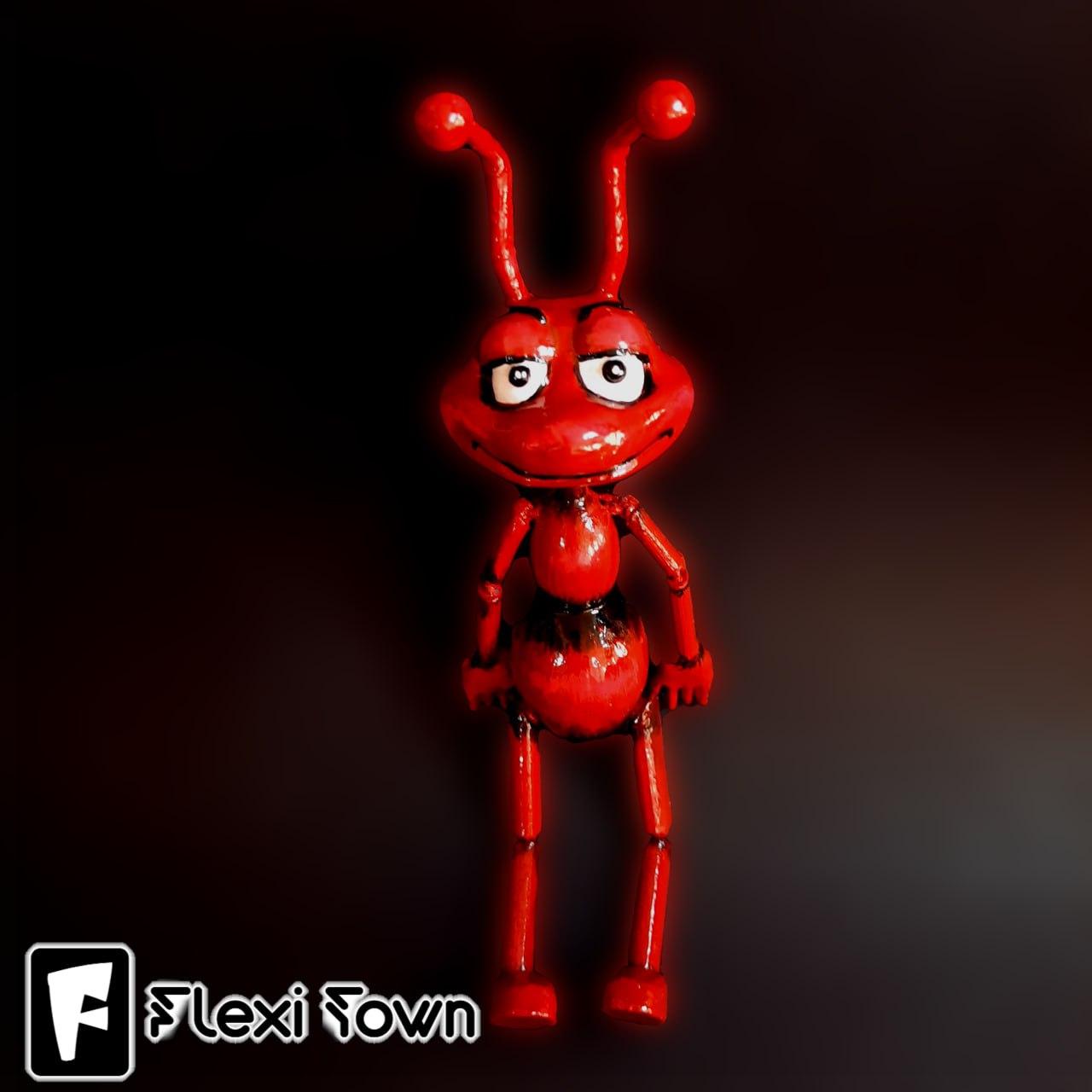 Flexi Print-in-Place the Ant 3d model