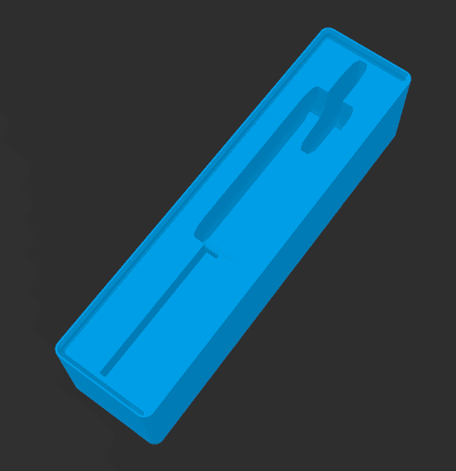 Gridfinity Caliper Holder (horizontal) 3d model