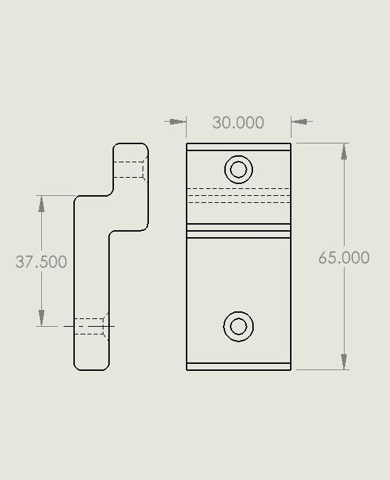 Bed Frame Bracket 3d model