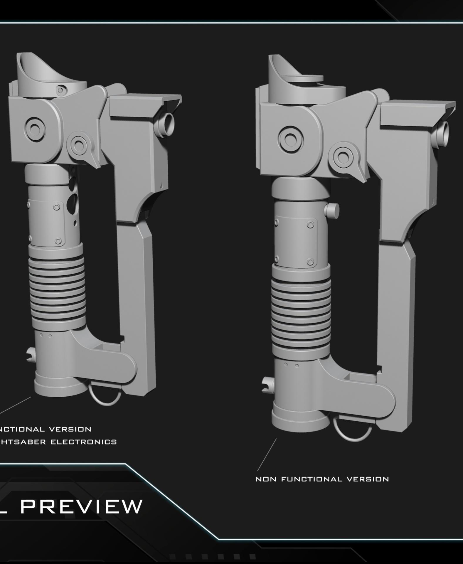 Ezra Bridger's lightsaber 3d model