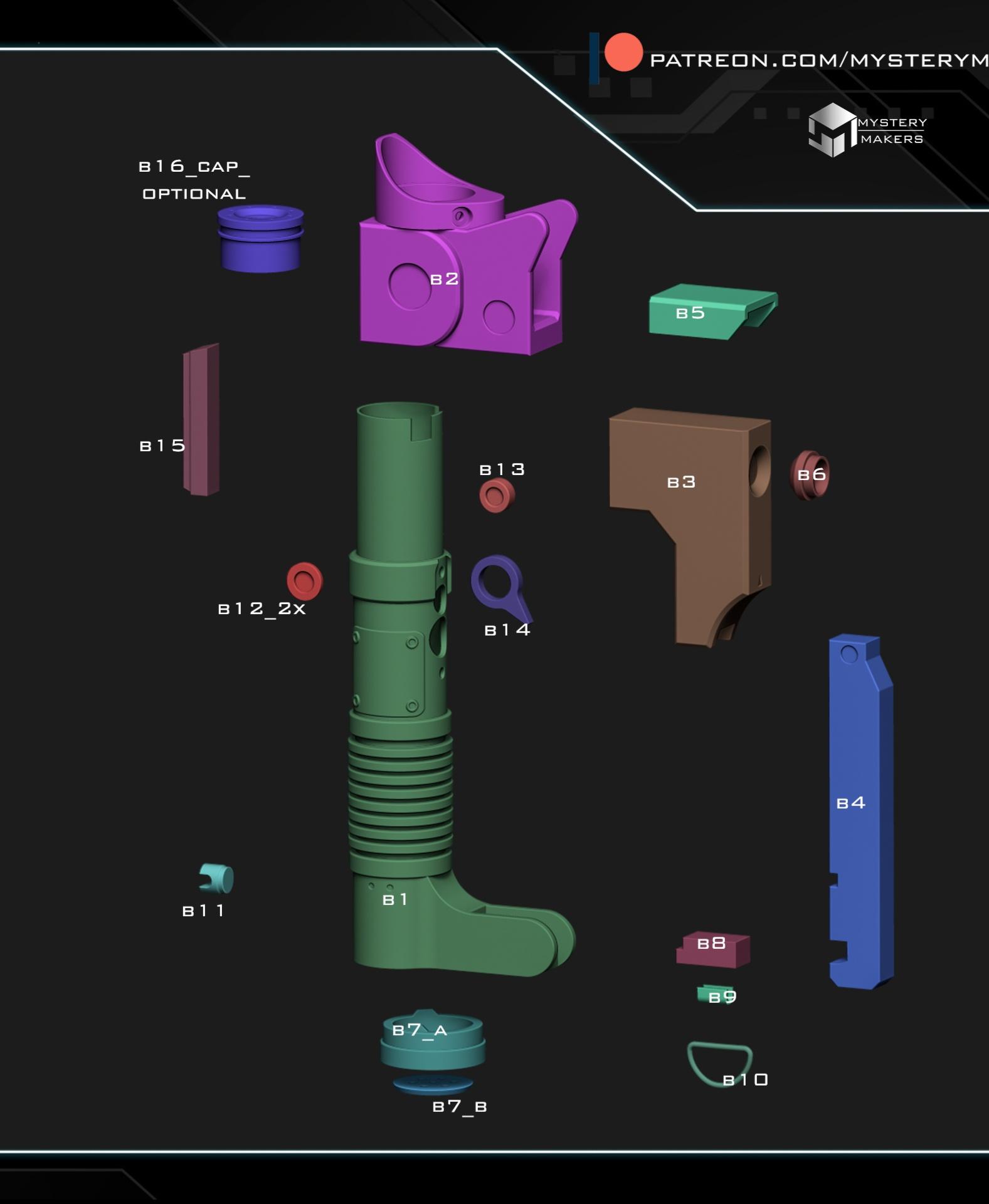 Ezra Bridger's lightsaber 3d model