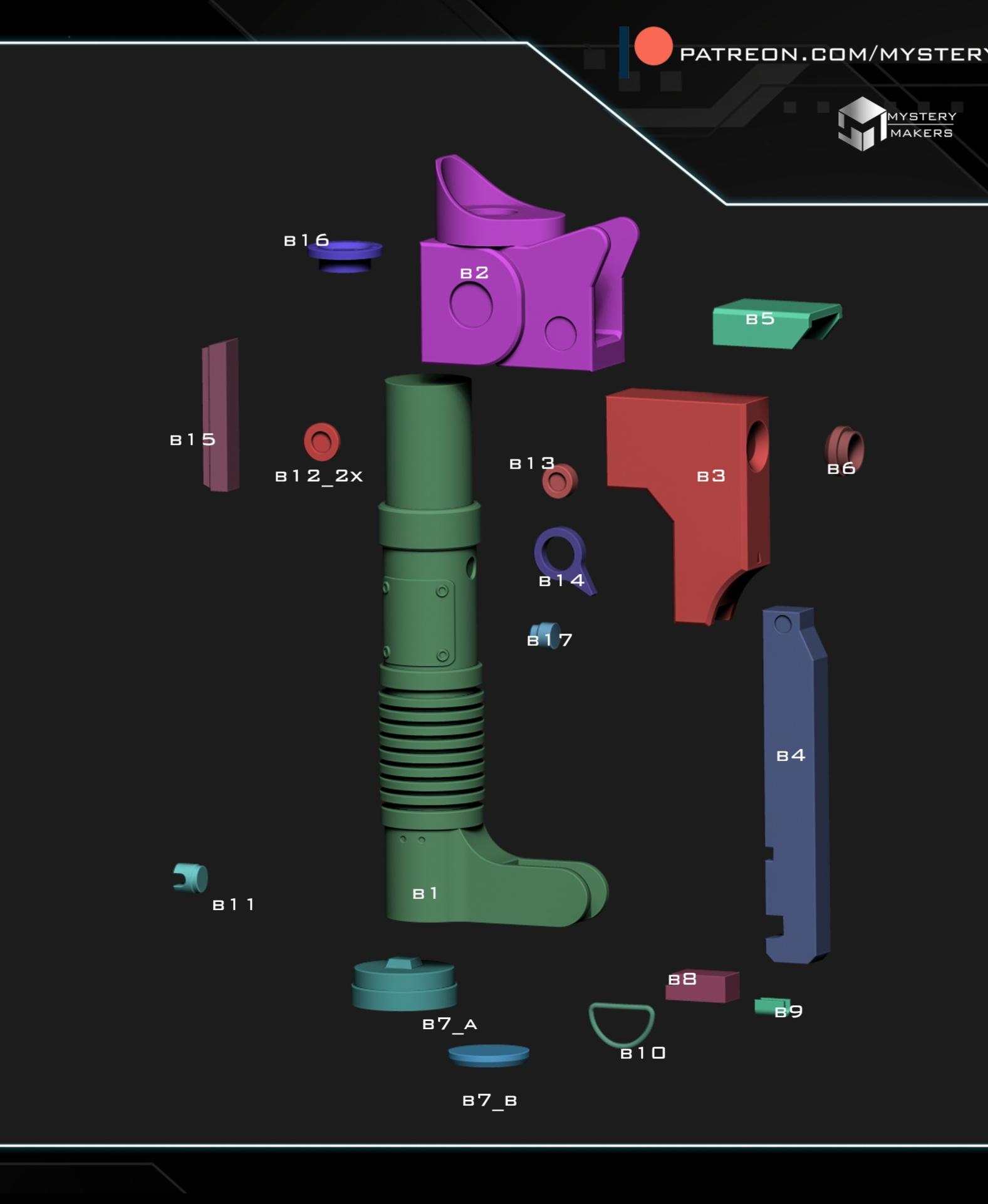 Ezra Bridger's lightsaber 3d model