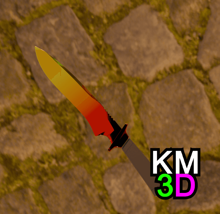 Classic knife CSGO 3d model