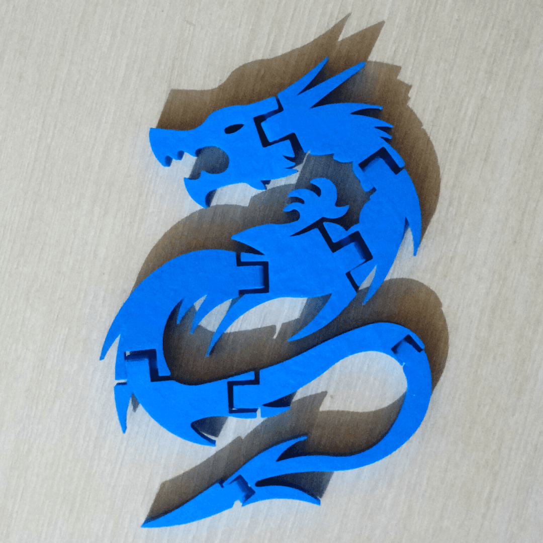 Flexi Dragon 3d model