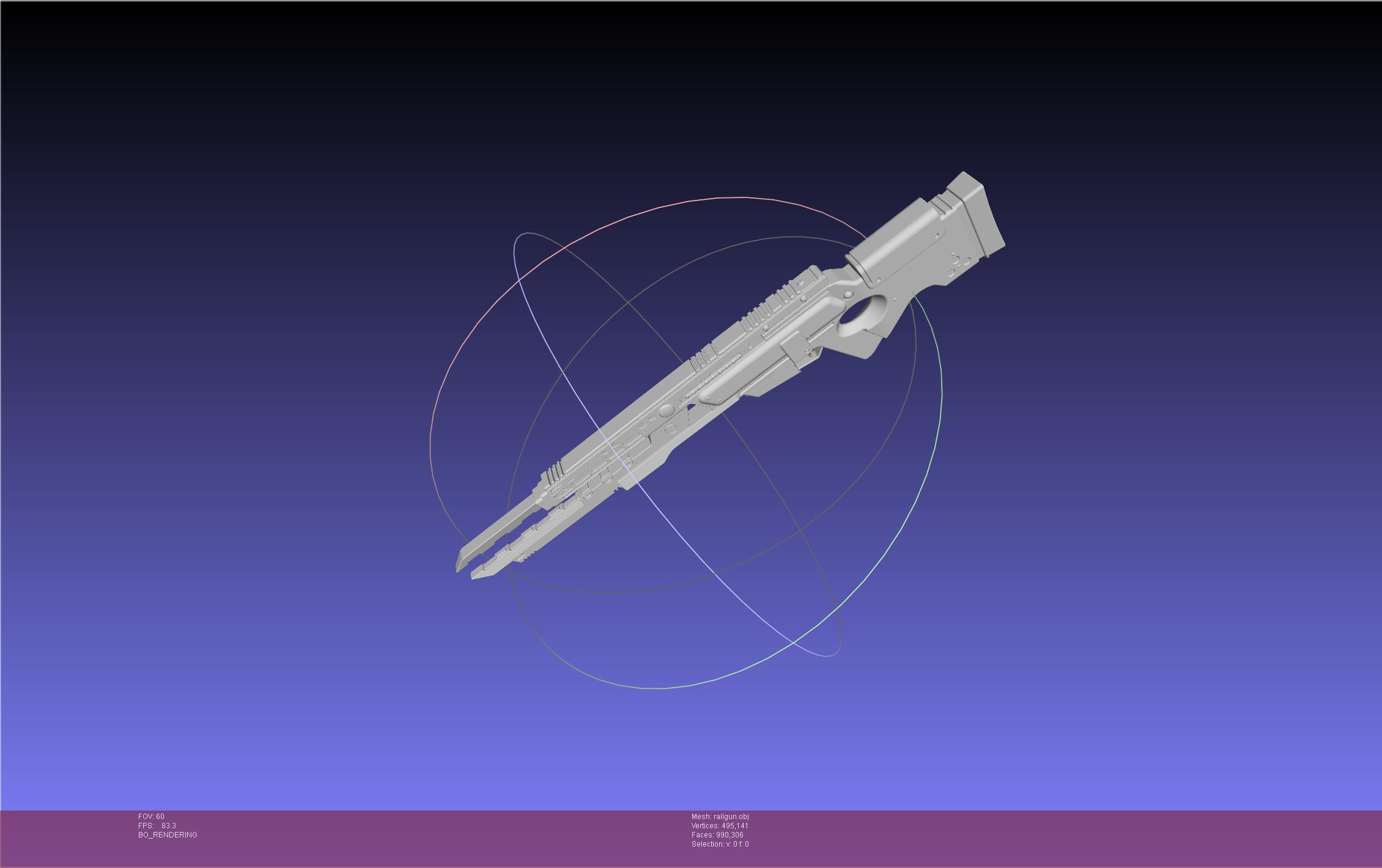 Murder Drones Uzi Railgun 3d model