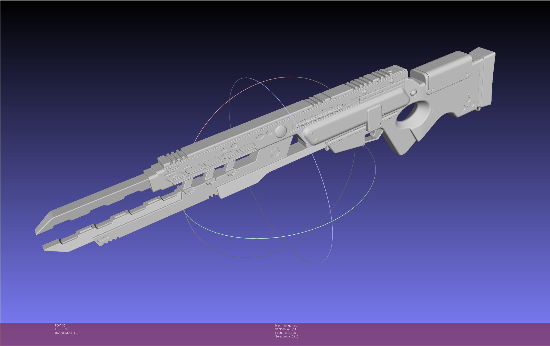 Murder Drones Uzi Railgun 3d model