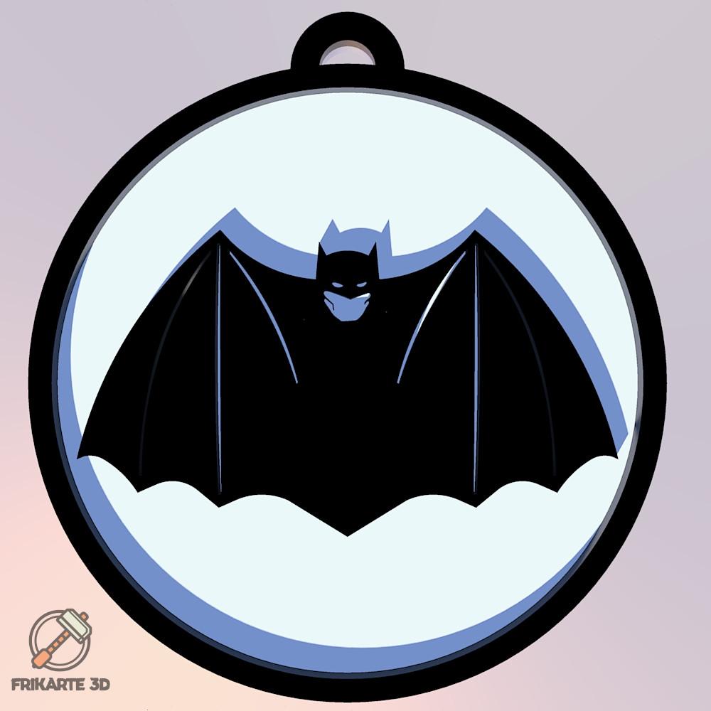 Batman & Robin 1940 Keychain 3d model