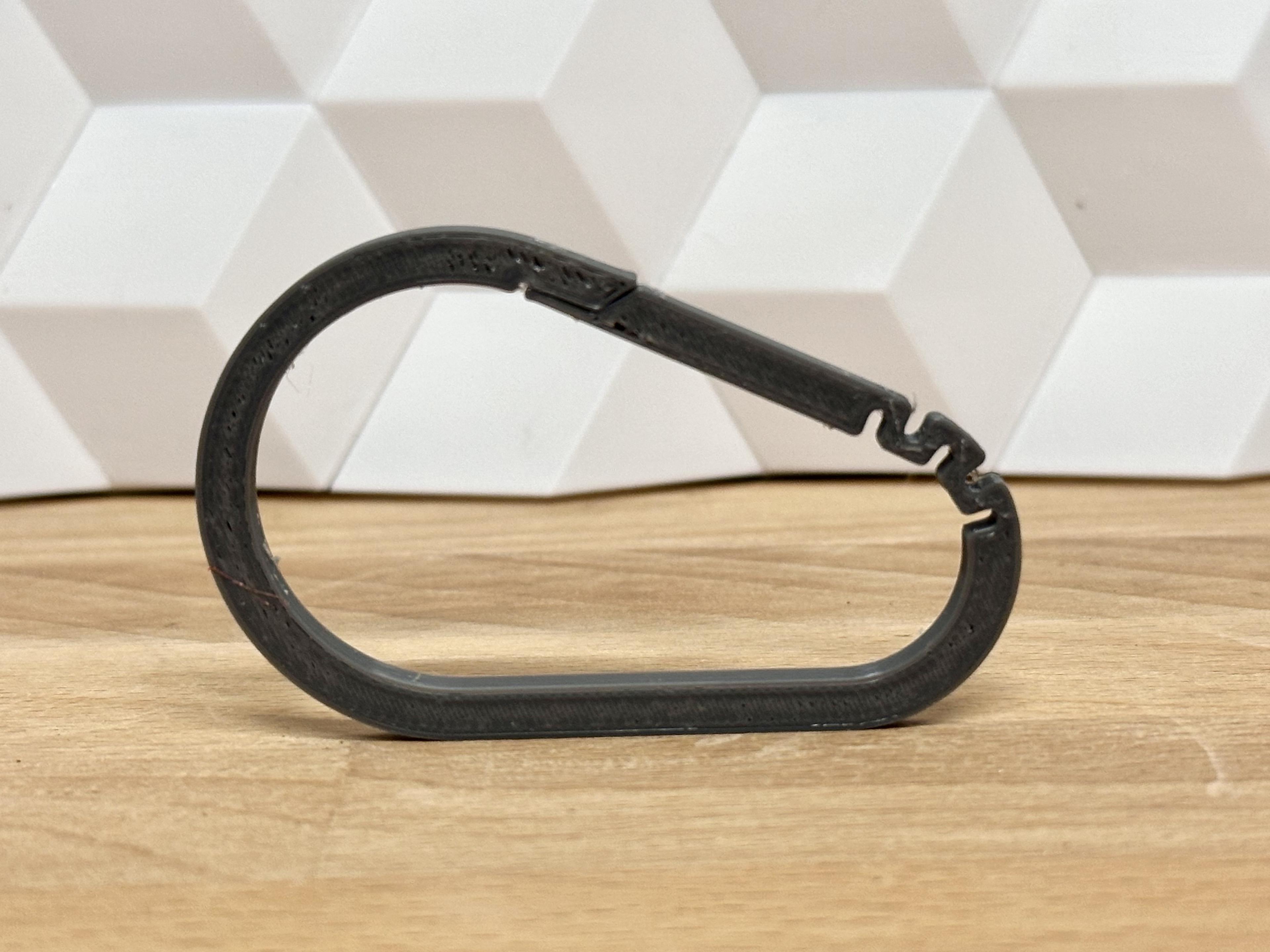 Simple Carabiner Clips - Style them your way! 3d model