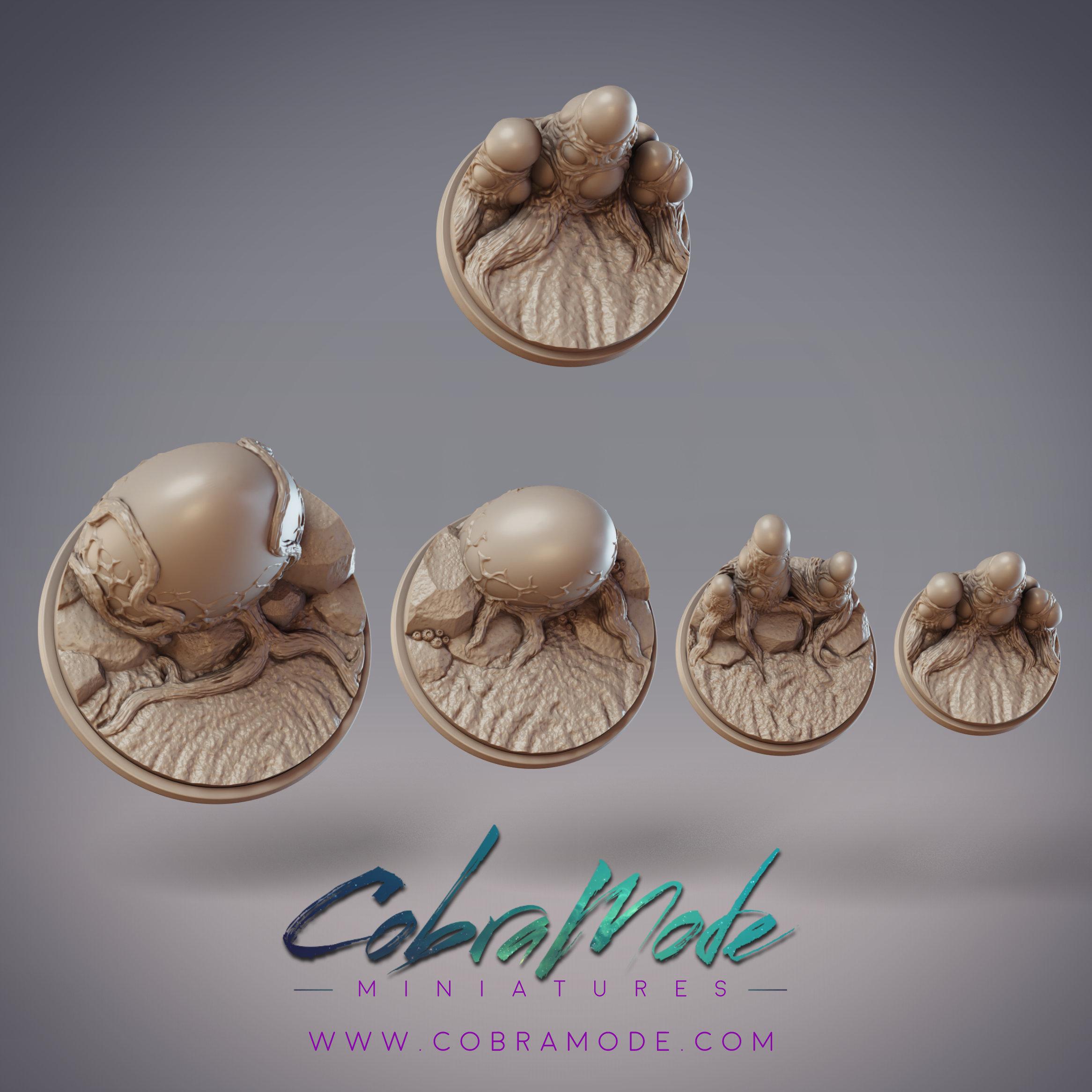 Egg Sac Base Pack (4pcs) 3d model