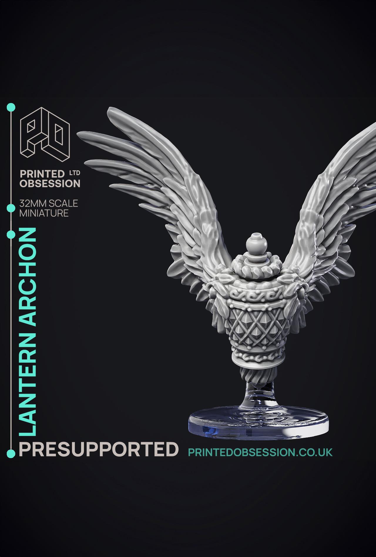 Lantern Archon - Celestial - PRESUPPORTED - Heaven hath no Fury - 32mm Scale 3d model