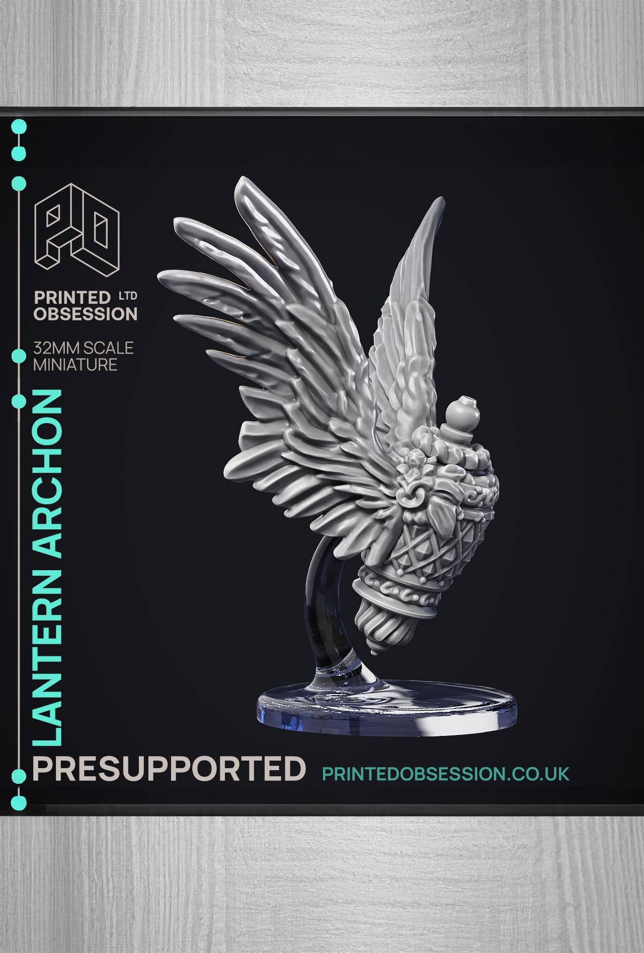 Lantern Archon - Celestial - PRESUPPORTED - Heaven hath no Fury - 32mm Scale 3d model