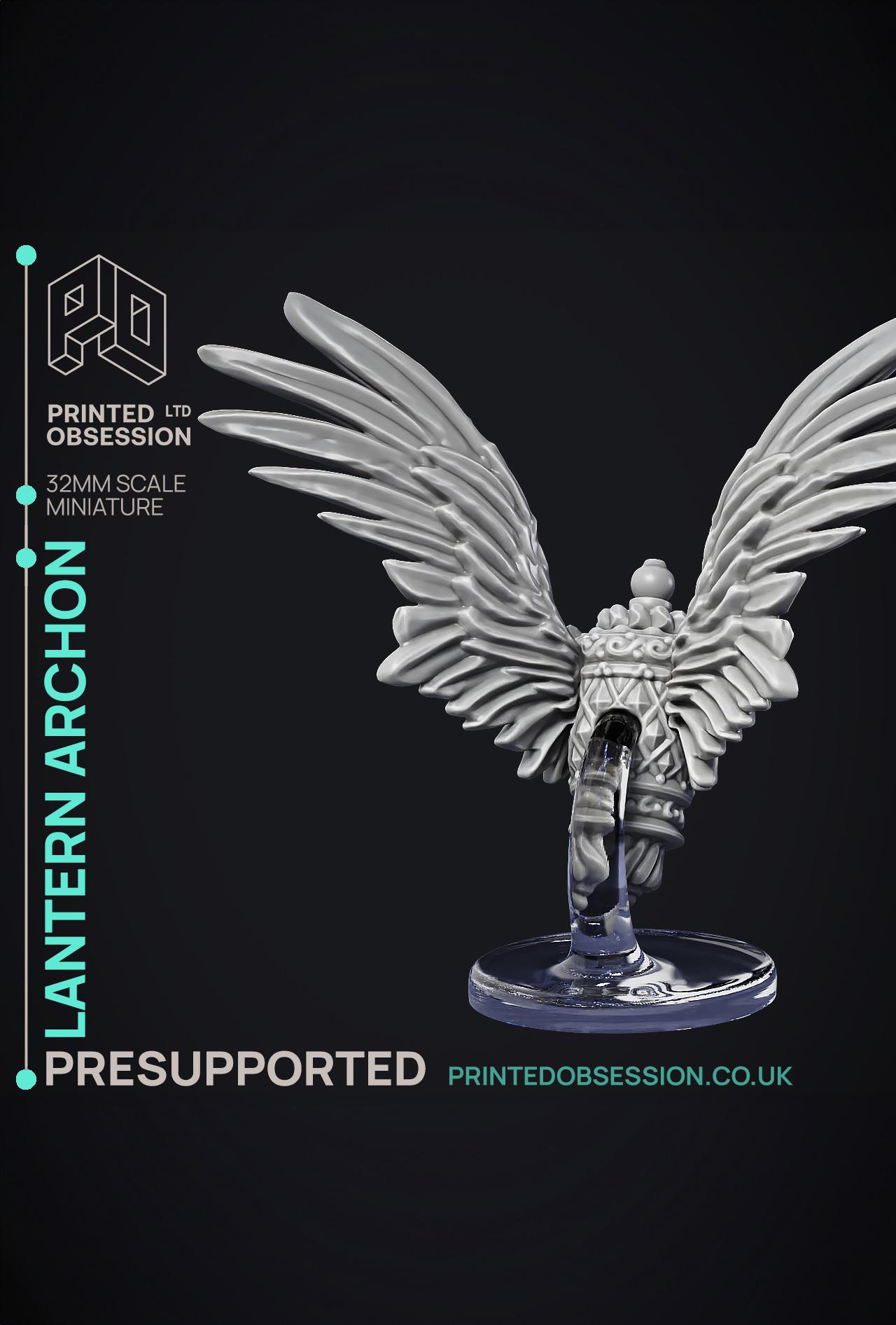 Lantern Archon - Celestial - PRESUPPORTED - Heaven hath no Fury - 32mm Scale 3d model