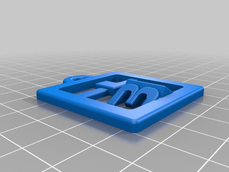 3D print Badge/Keyfob 3d model