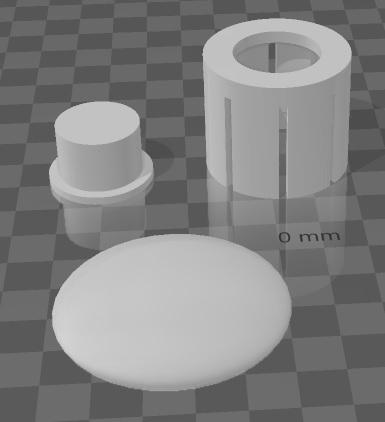 Slip over buttom 3d model