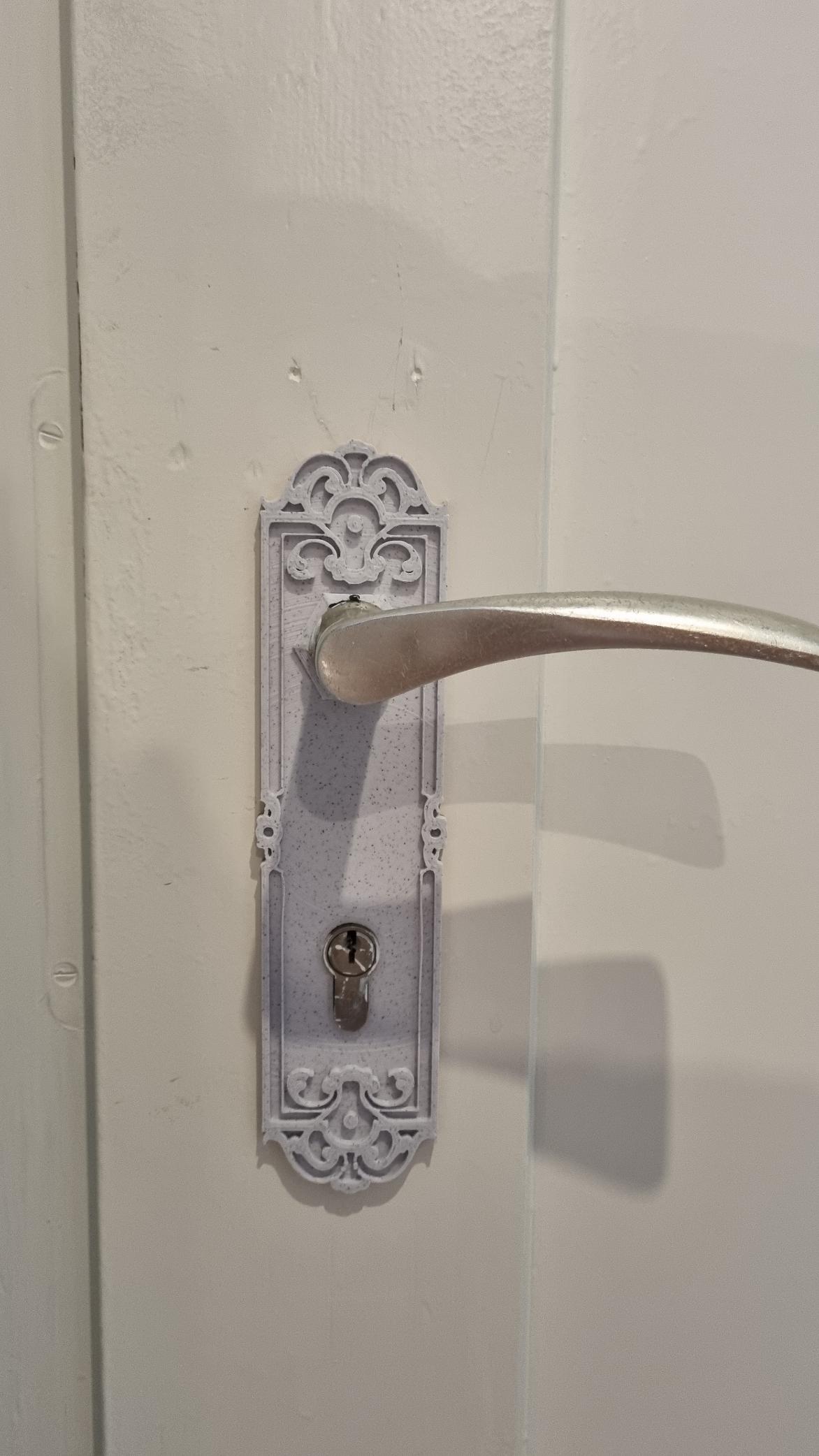 Türbeschlag Barock, Ornate door fitting 3d model