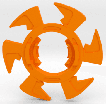 BEYBLADE NIGHTMARE BUMP KING | COMPLETE | NIGHTMARE SERIES 3d model