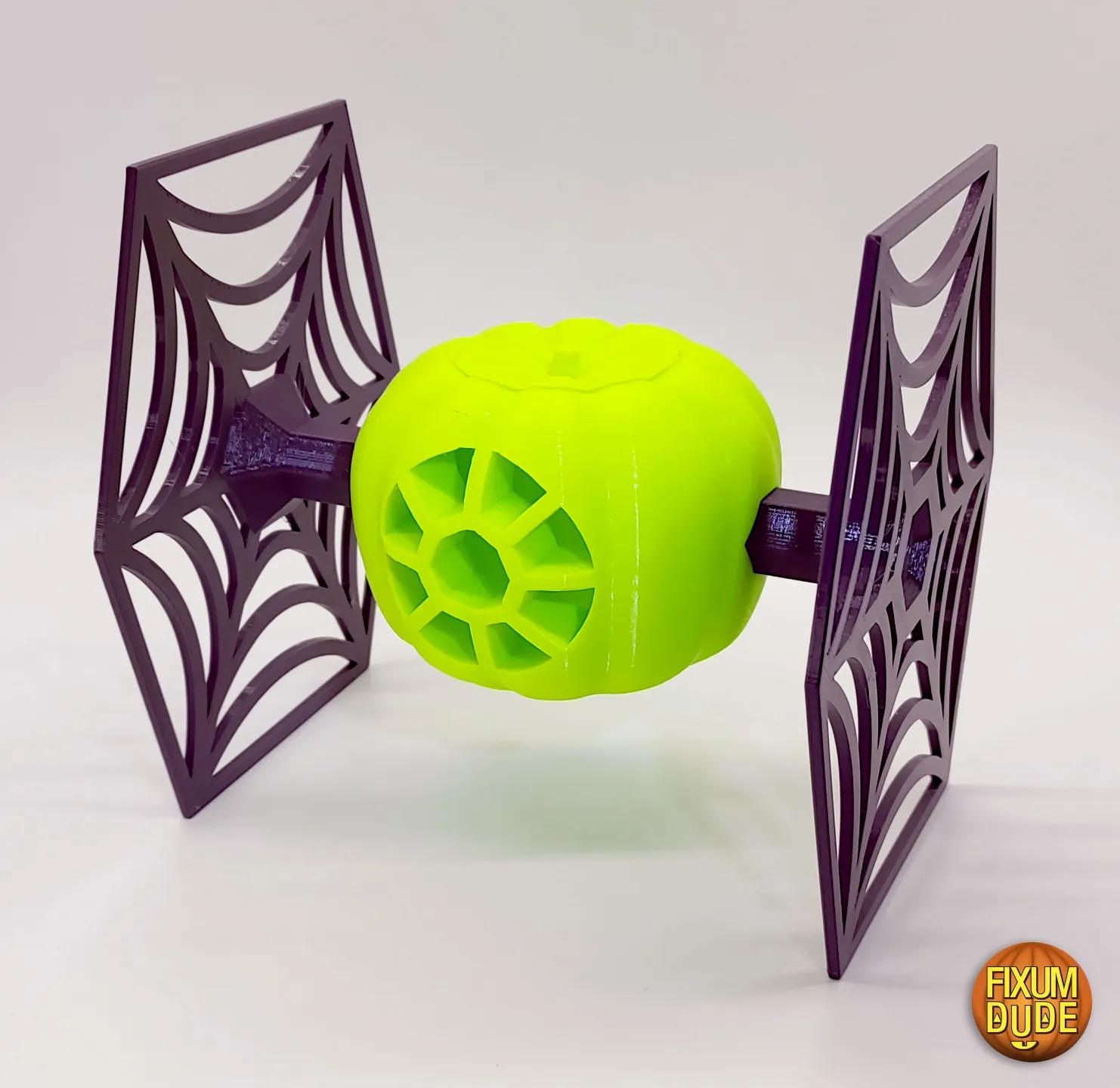 Pumpkin PIE Fighter (Halloween Themed Star Wars TIE Fighter)  3d model