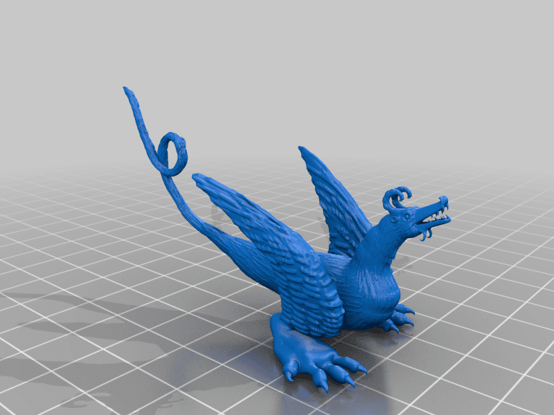 Big Footed Dutch Dragon from 1460 3d model