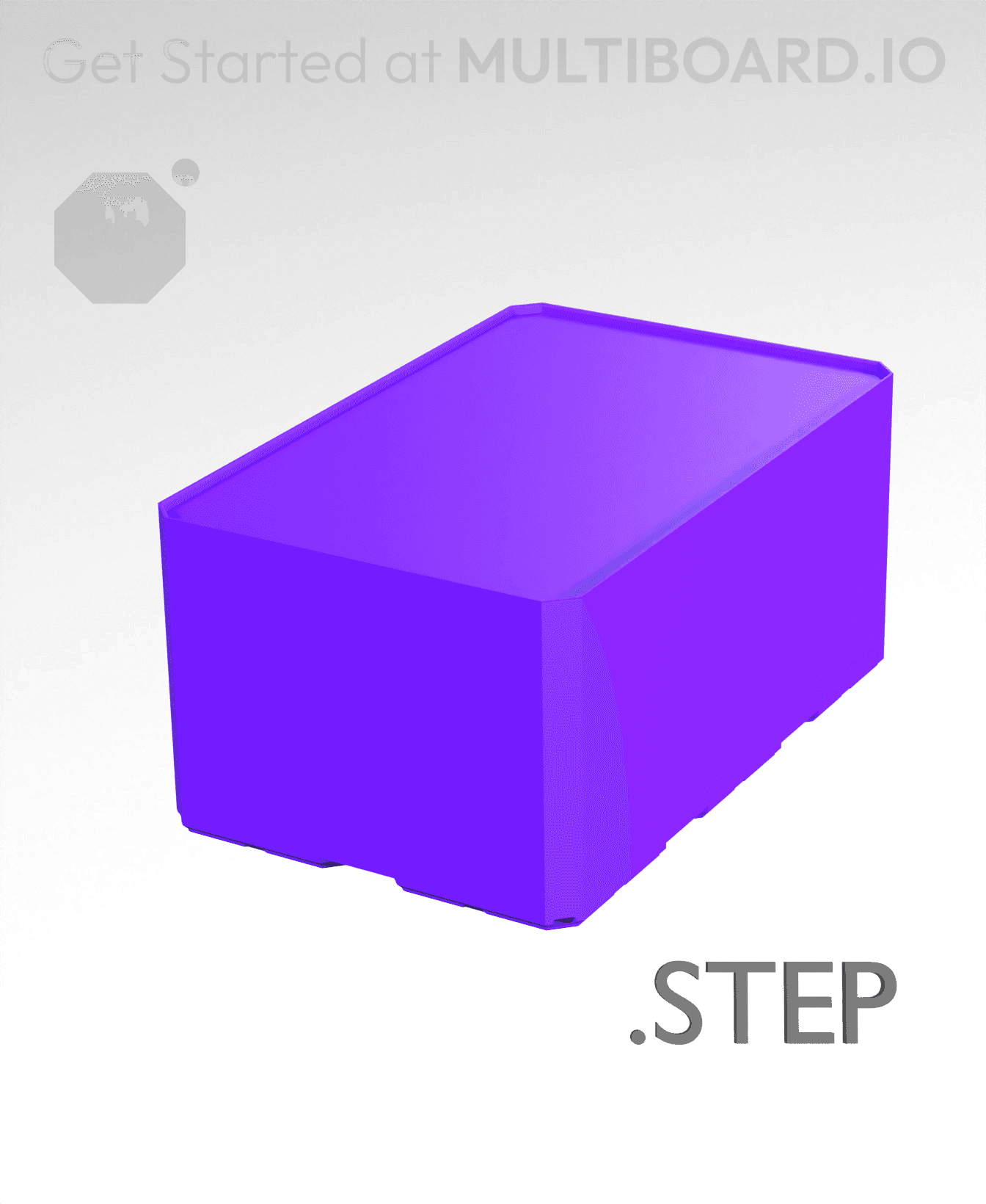 2x3x1·5 - Multibin Insert - STEP Remixing File 3d model