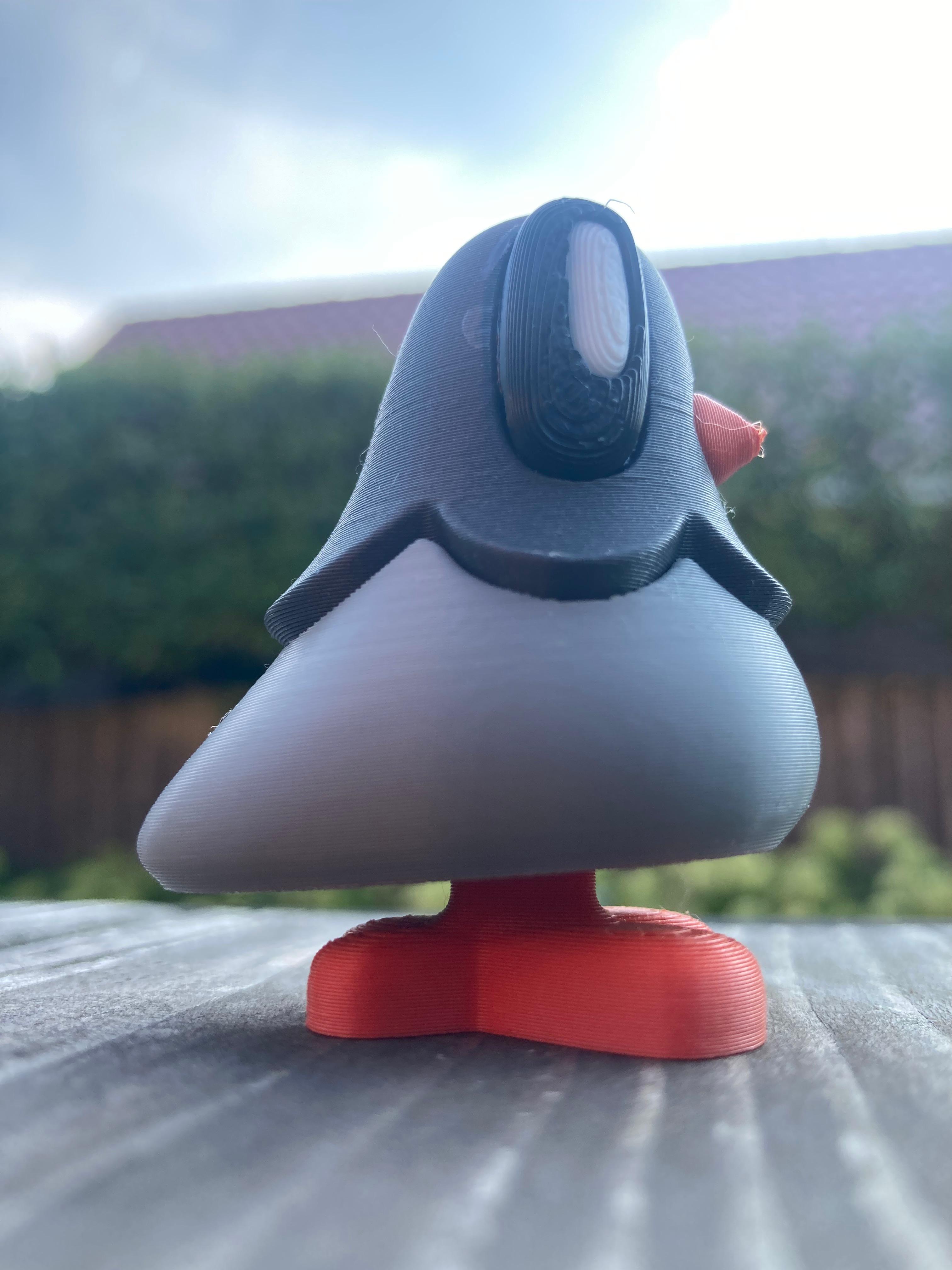 Blob Pigeon  - this is a fun to have and giveaway print - 3d model