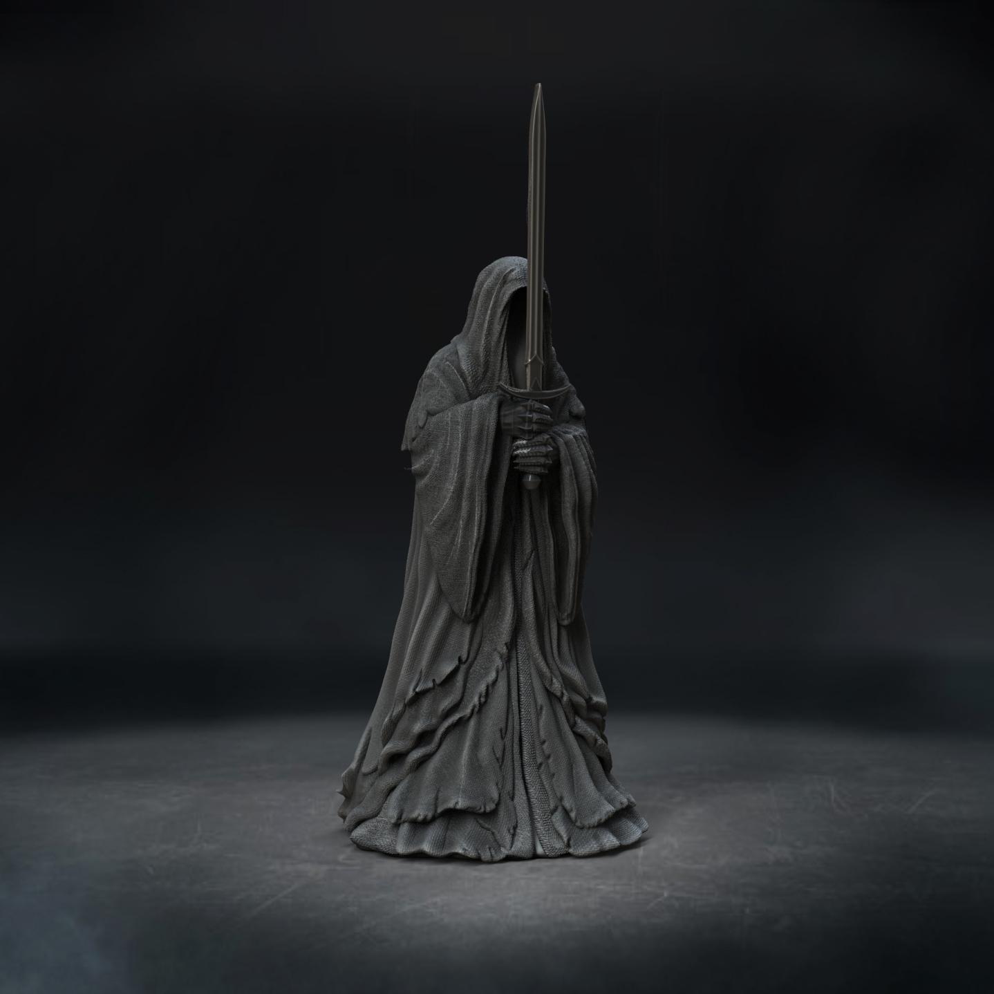 Nazgul Figure - Lord of the Rings (Pre-Supported) 3d model