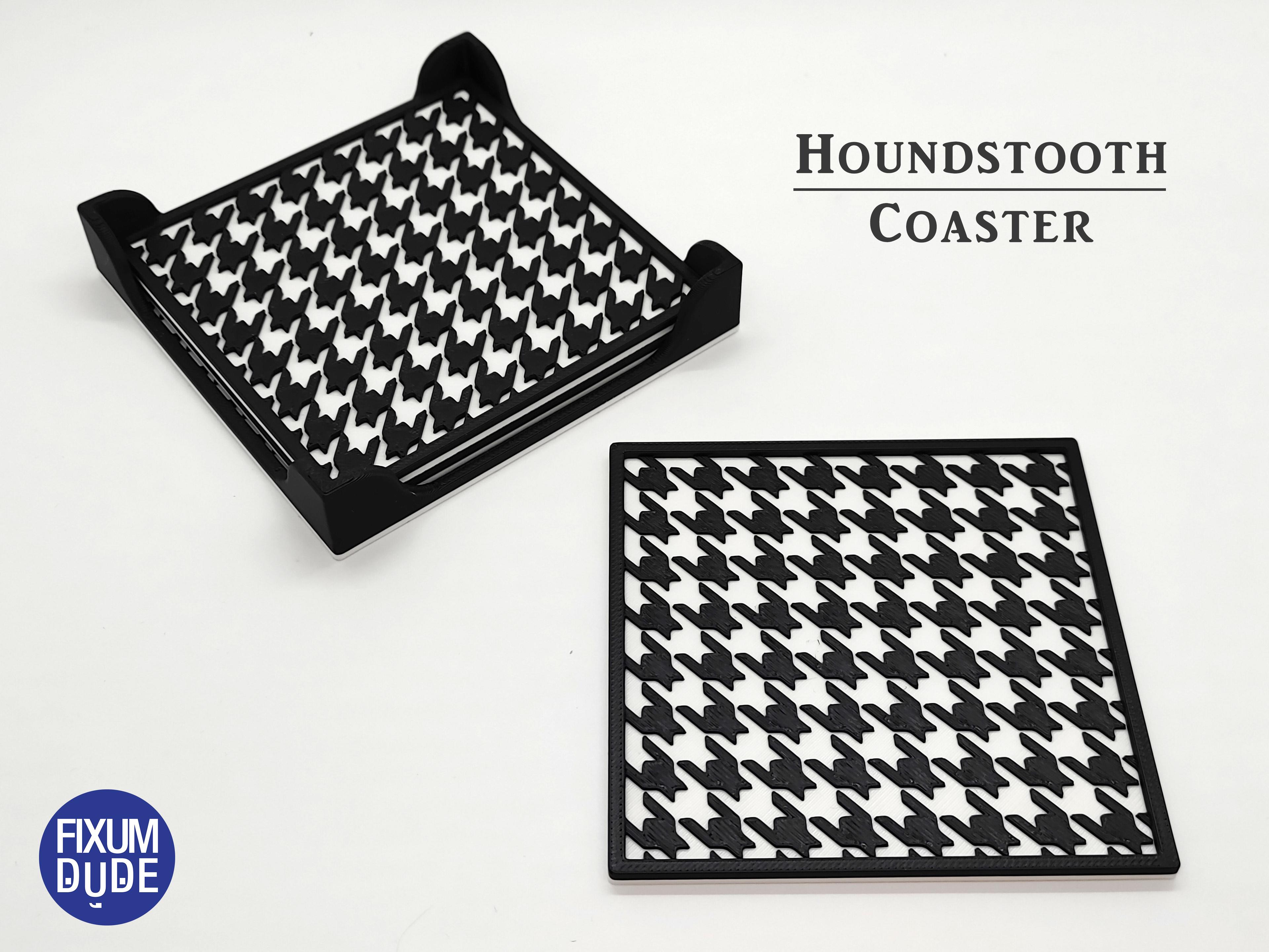 Houndstooth Coasters - Square 3d model