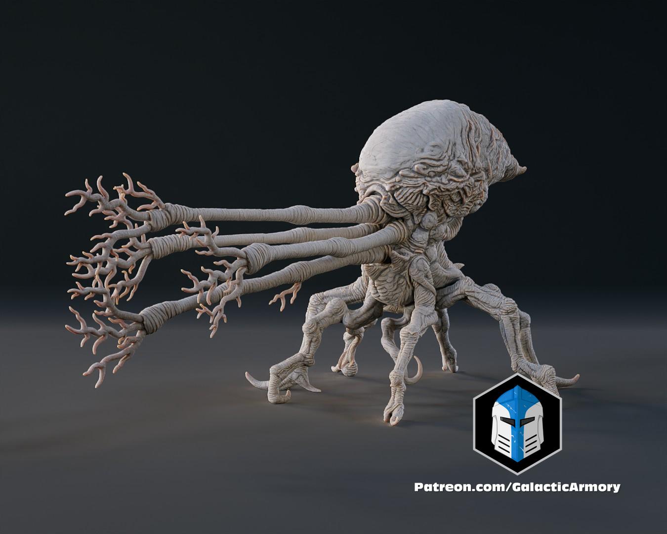 Halo Flood Spore Figurines and Mold - 3D Print Files 3d model