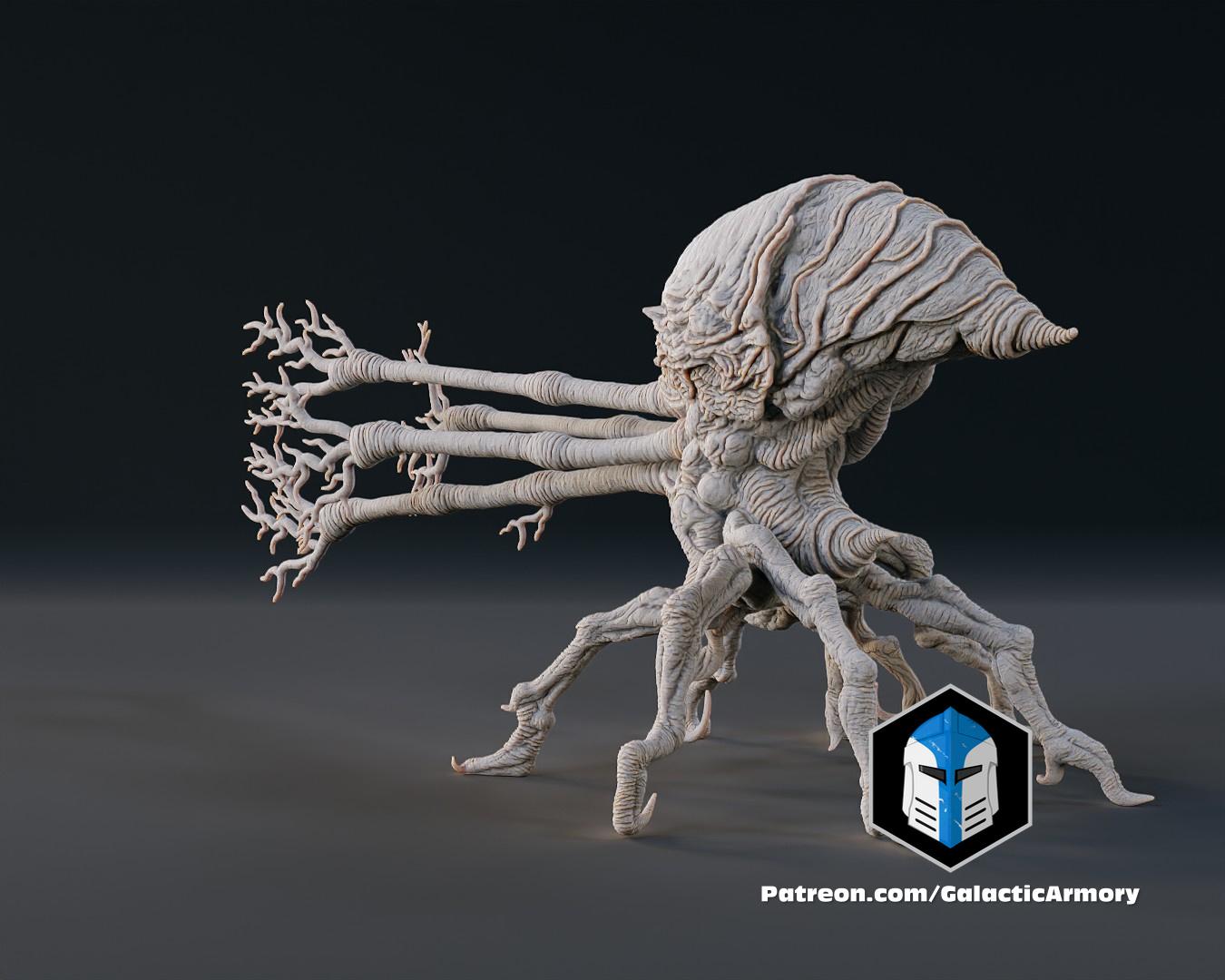 Halo Flood Spore Figurines and Mold - 3D Print Files 3d model