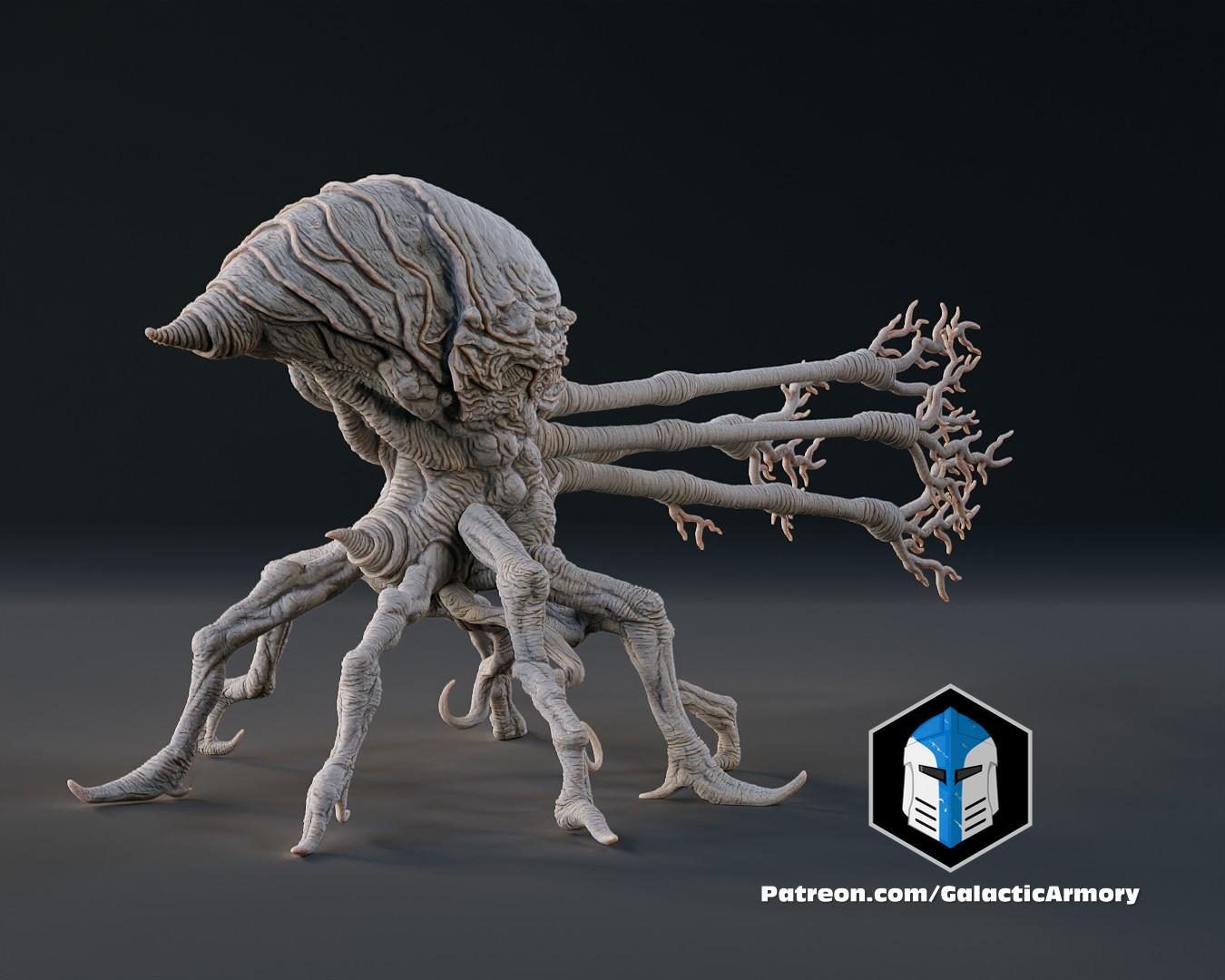 Halo Flood Spore Figurines and Mold - 3D Print Files 3d model