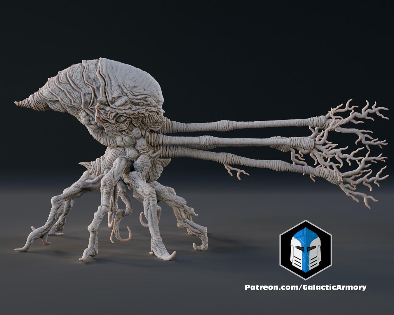 Halo Flood Spore Figurines and Mold - 3D Print Files 3d model