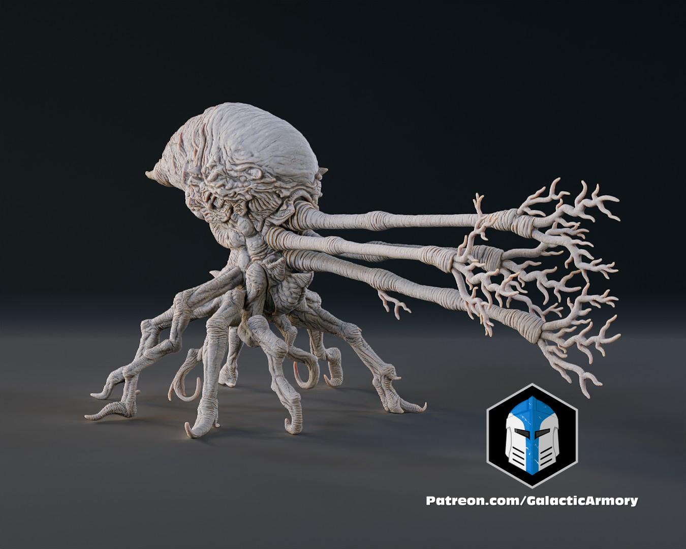 Halo Flood Spore Figurines and Mold - 3D Print Files 3d model