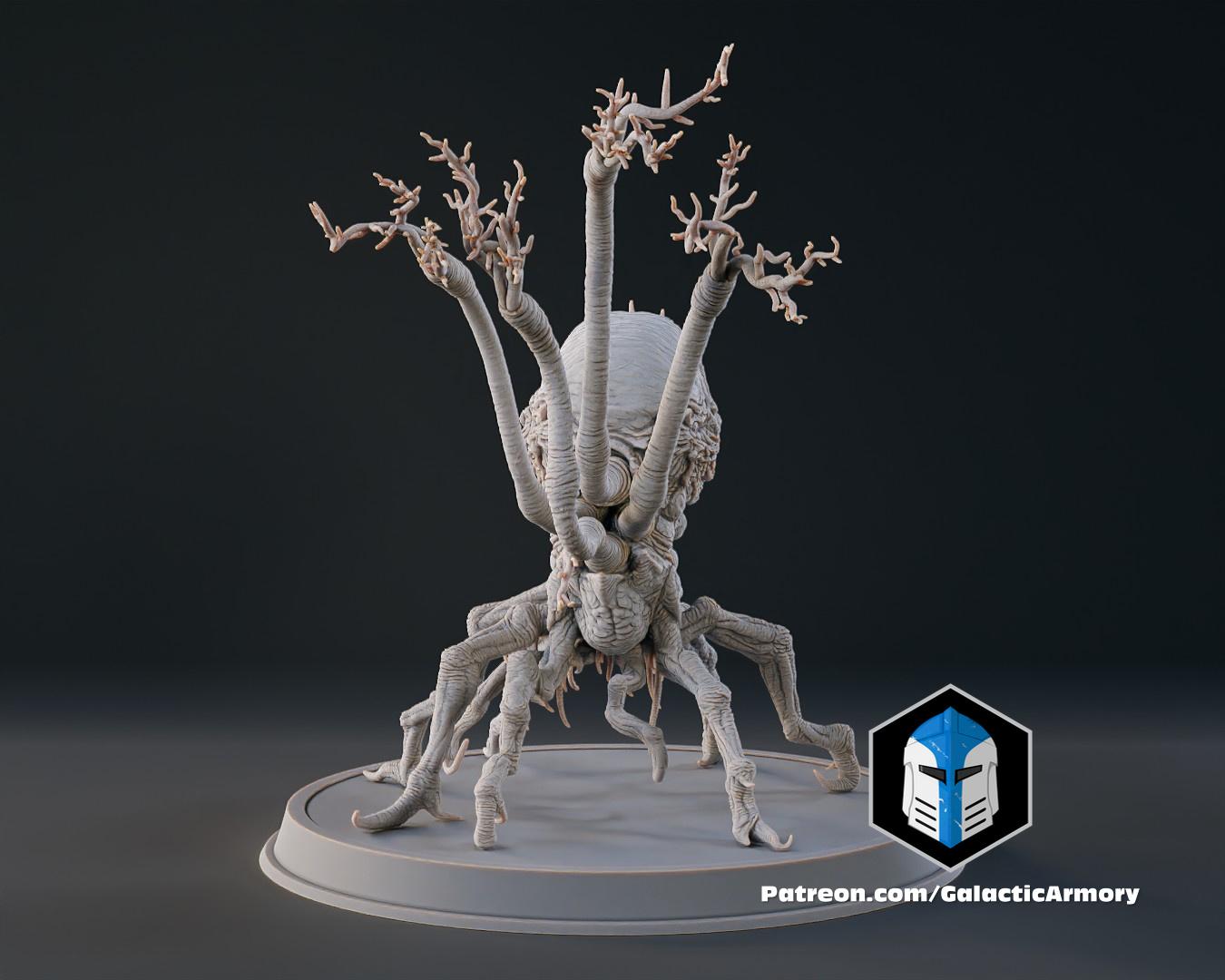 Halo Flood Spore Figurines and Mold - 3D Print Files 3d model