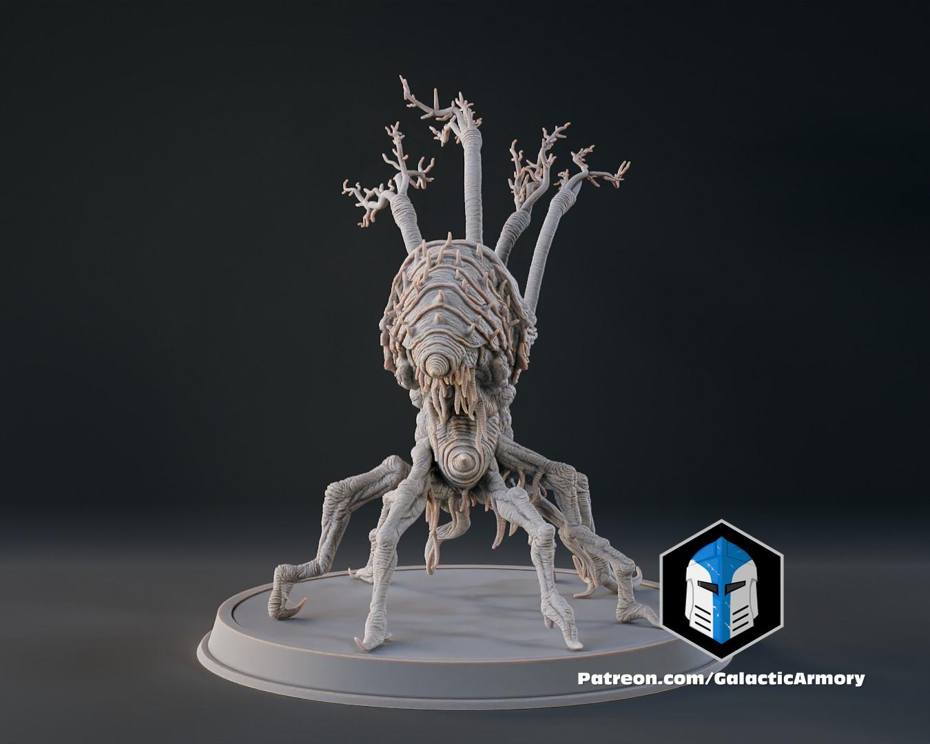 Halo Flood Spore Figurines and Mold - 3D Print Files 3d model