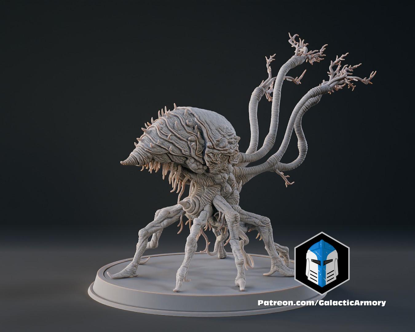 Halo Flood Spore Figurines and Mold - 3D Print Files 3d model