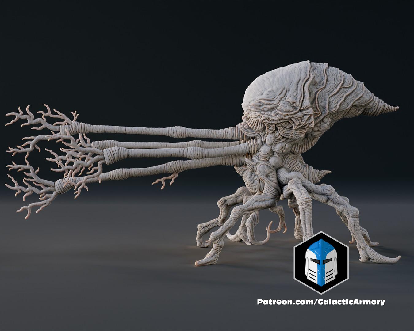 Halo Flood Spore Figurines and Mold - 3D Print Files 3d model