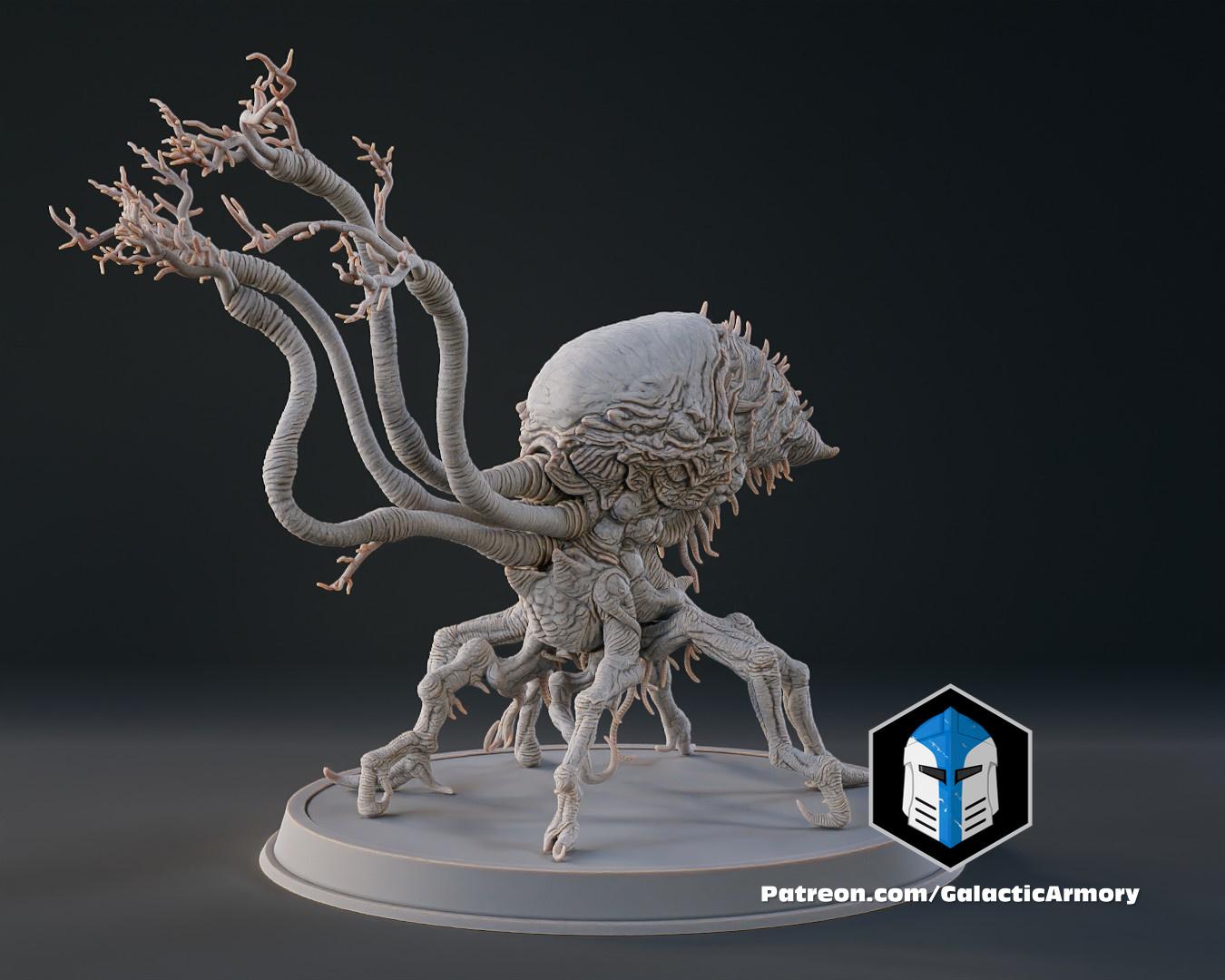 Halo Flood Spore Figurines and Mold - 3D Print Files 3d model