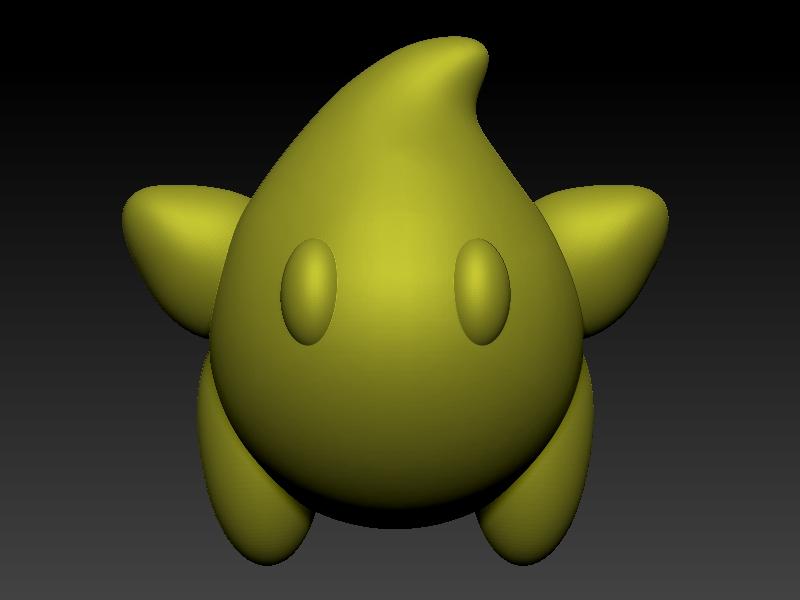 Luma Star from Super Mario 3d model