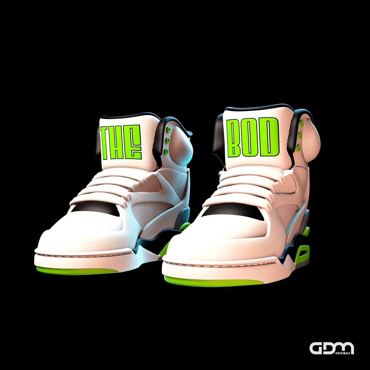 Air Command inspired Sneakers 3d model