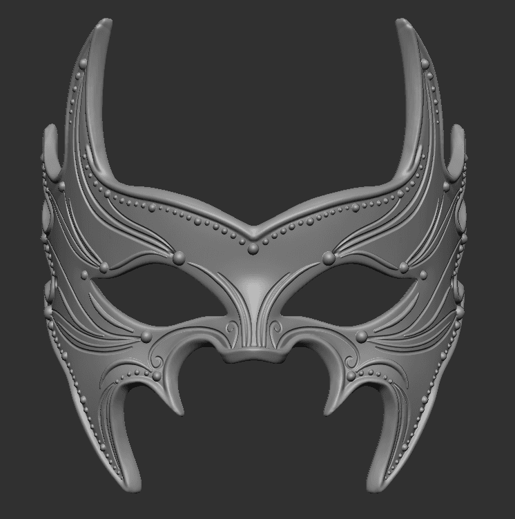 Mardi Gras Mask 3d model