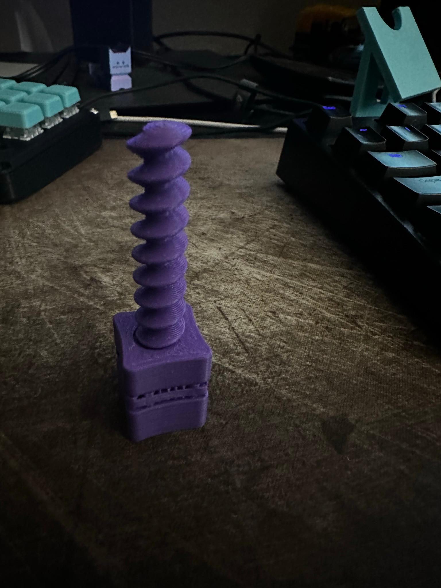 Fidget Screw Print in Place 3d model